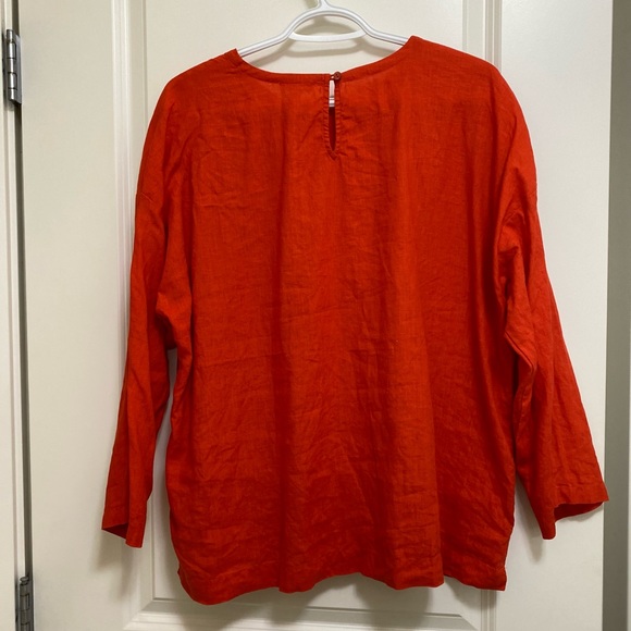 Eileen Fisher Linen top - Picture 5 of 9